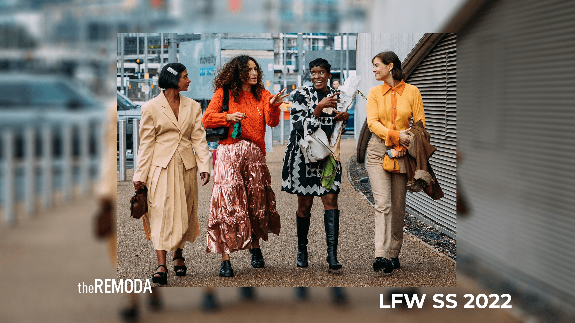 50 shades of tailoring, prints and colours during London Fashion Week SS22 - theREMODA