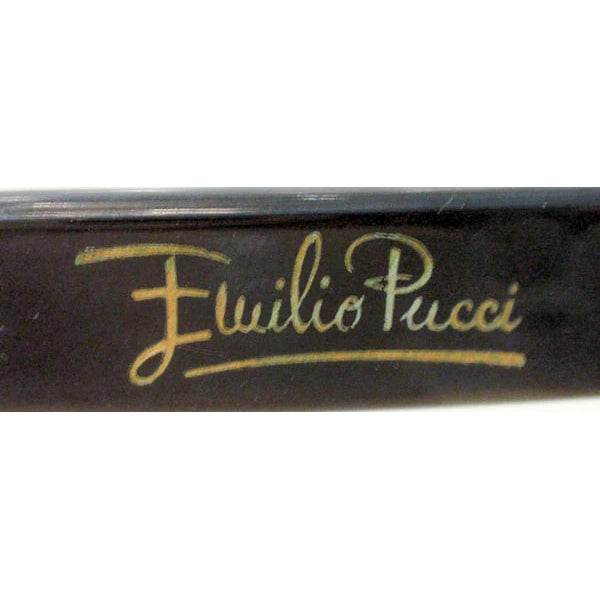 Pre-owned EMILIO PUCCI 1960s Blue Signature Print Sunglasses - theREMODA