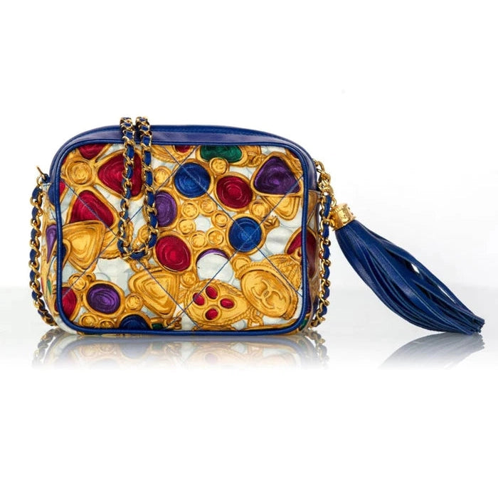 Vintage Chanel Blue Fur Chain Bag – Treasures of NYC