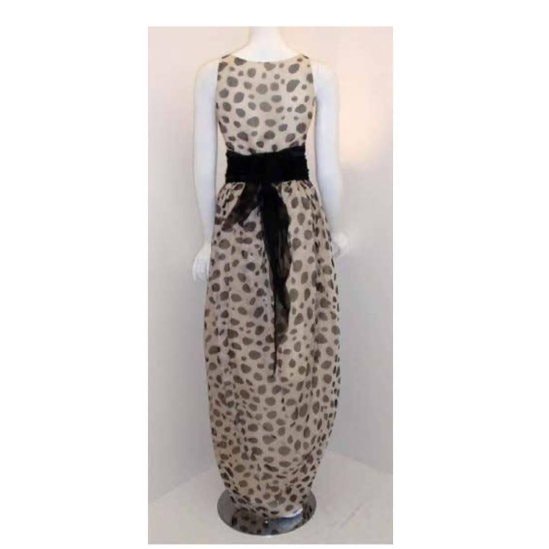 Pre-loved CHRISTIAN DIOR Chiffon Polka Dot Gown | Size 29 - theREMODA