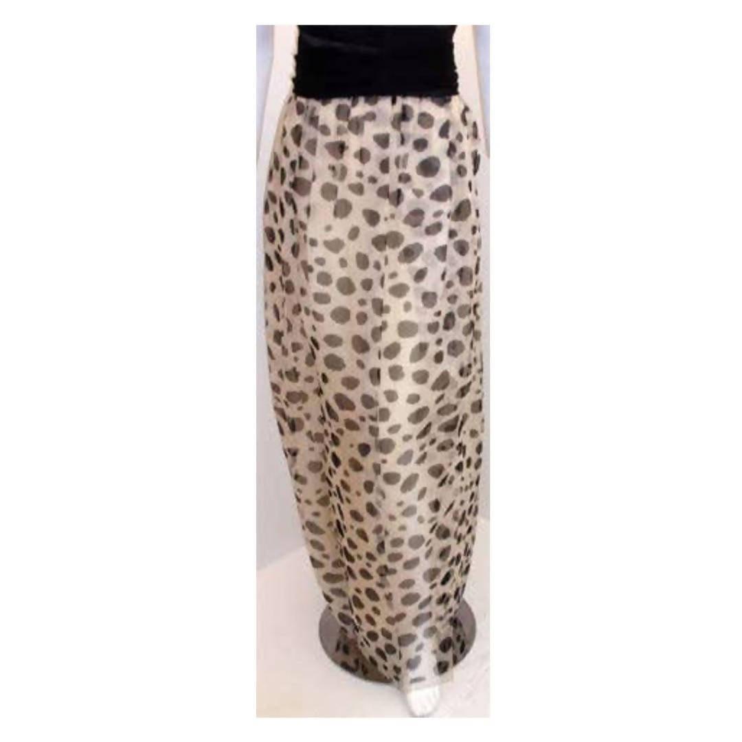 Pre-loved CHRISTIAN DIOR Chiffon Polka Dot Gown | Size 29 - theREMODA