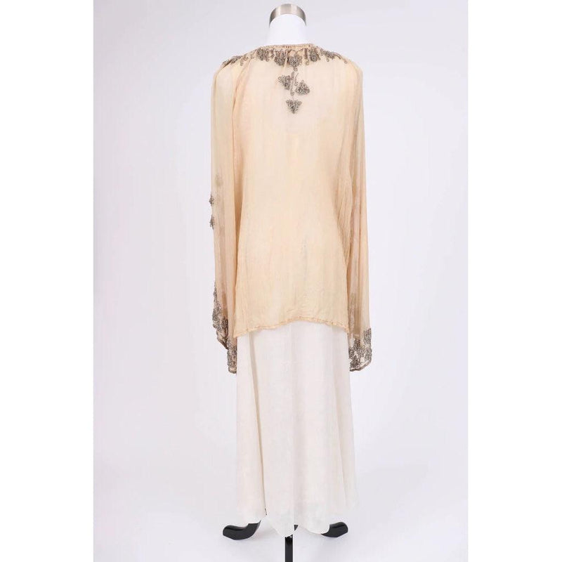 Pre-Owned BONNIE STRAUSS Golden Silk Sheer Blouse | Size S/M/L - theREMODA