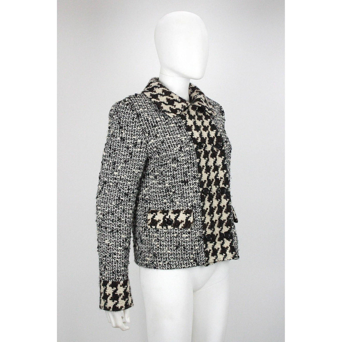 Pre-Owned DOLCE & GABBANA Boucle Wool Double-Breasted Jacket | Size EU 44 - theREMODA