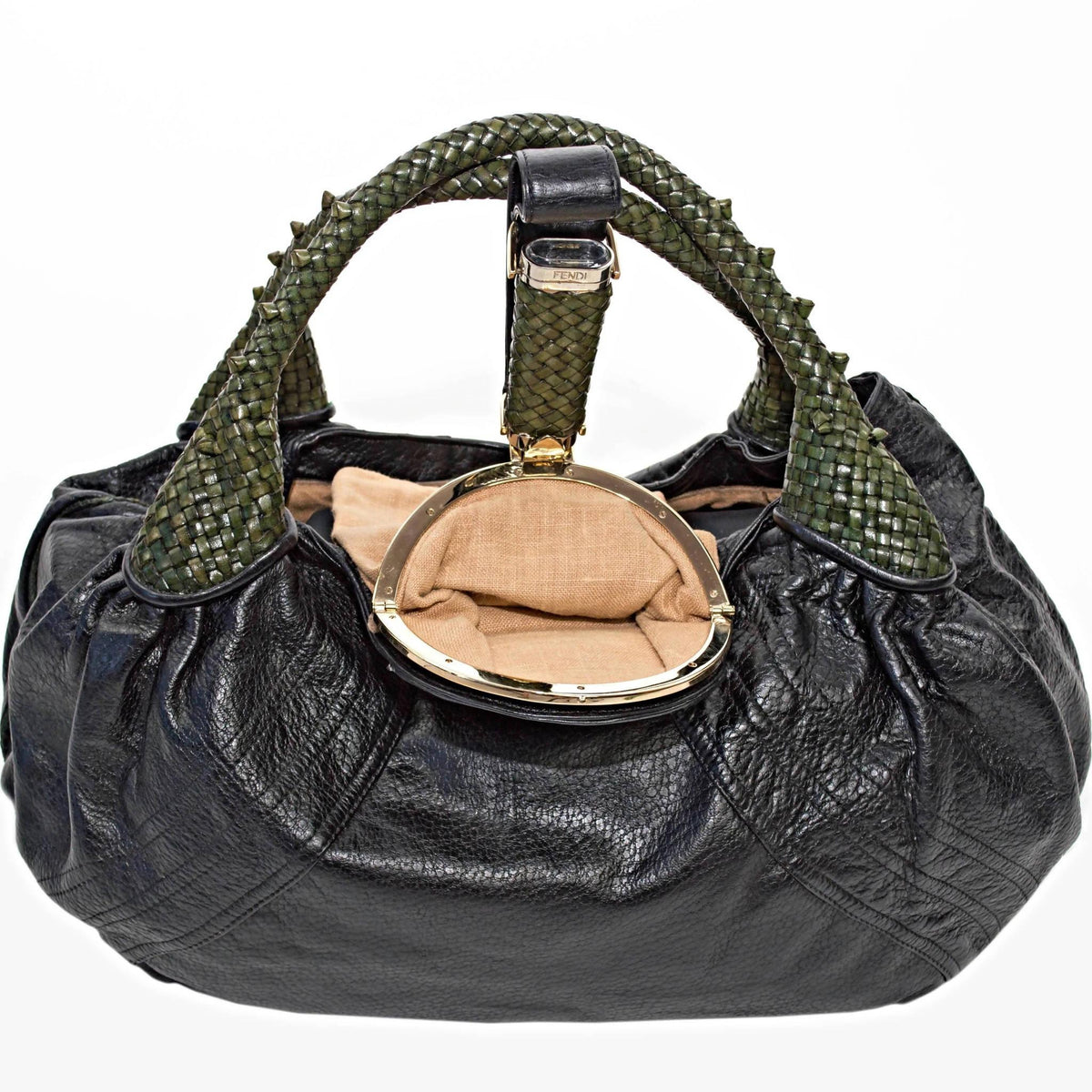 Pre-owned FENDI Nappa Black Leather Bag - theREMODA