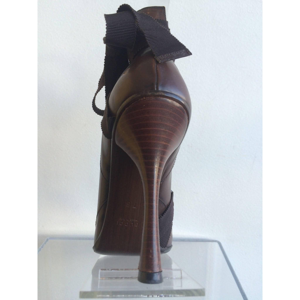 Pre-owned GUCCI Brown Leather Pumps | US 7 - EU 37 - theREMODA