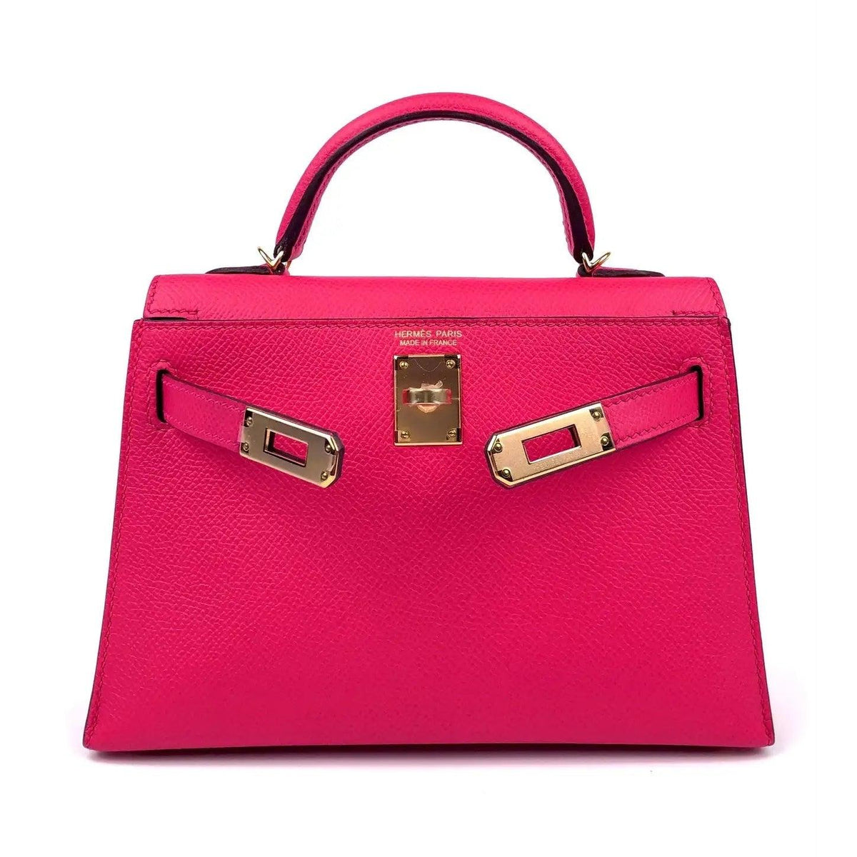 Pre-owned HERMES Kelly Mini 20 Rose Pink Epsom Bag - theREMODA