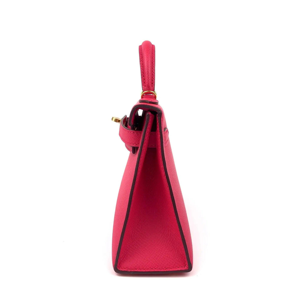 Pre-owned HERMES Kelly Mini 20 Rose Pink Epsom Bag - theREMODA