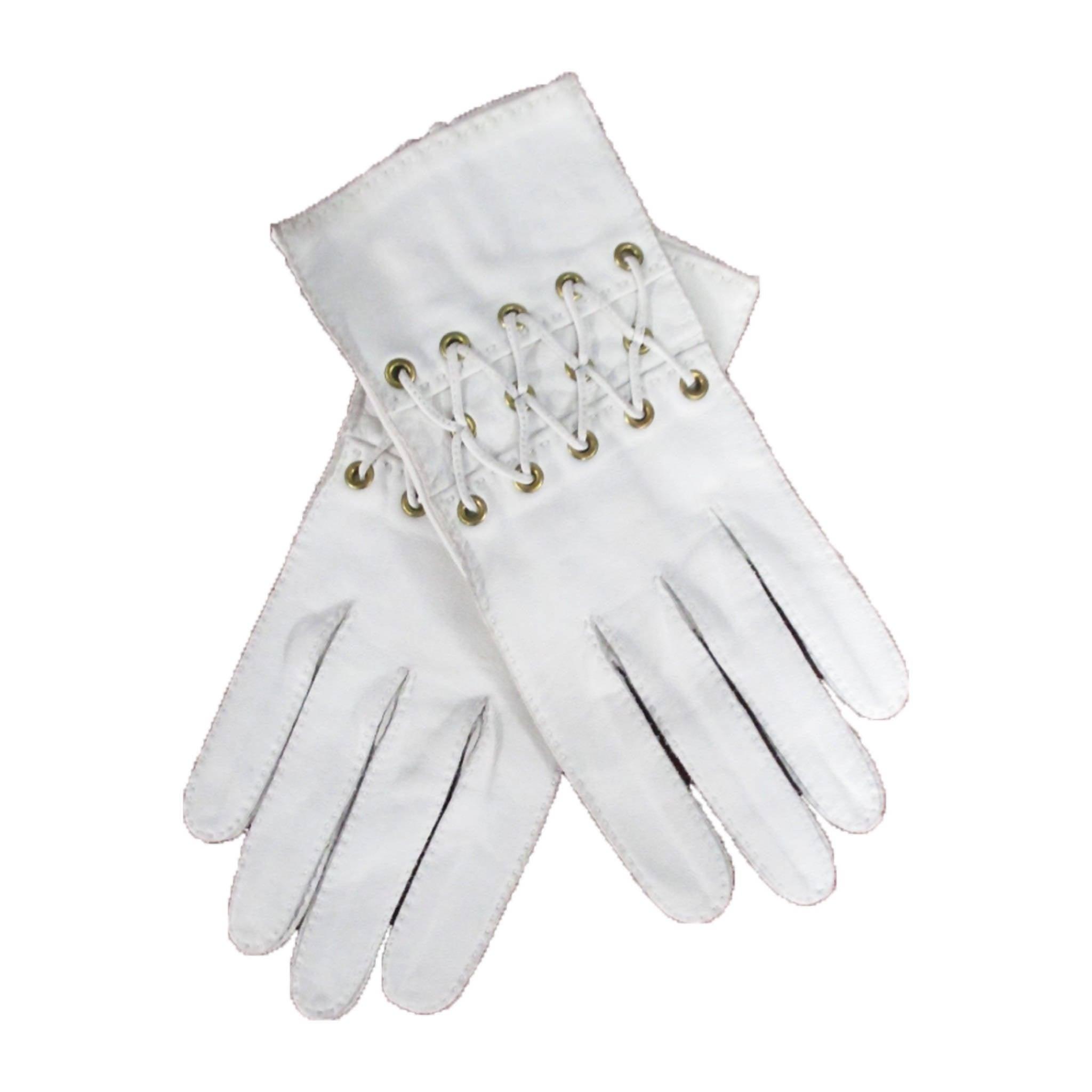 （HERMES）Filipa gloves Hermes Gloves Vintage Wrist Length Raisin Chaine D'Ancre