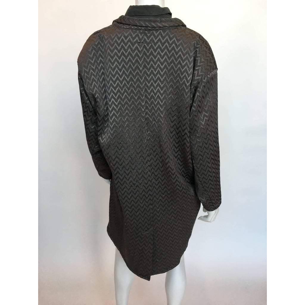 Pre-owned MARITHE + FRANCOIS Oversized Grey Jacquard Jacket & Shirt Set - theREMODA