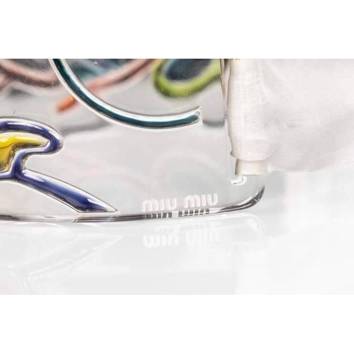 Pre-Owned MIU MIU Lucite Painted Choker Necklace - theREMODA