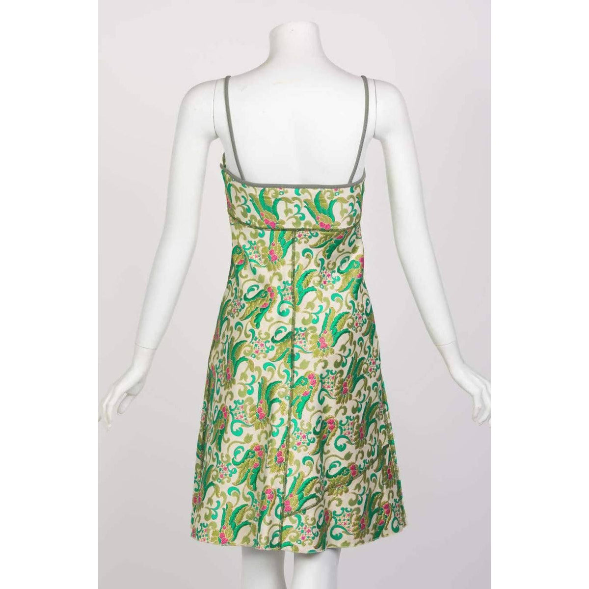 Pre-Owned PRADA Green Spring 2003 Sleevless Dress | US 2 - IT 38 - theREMODA