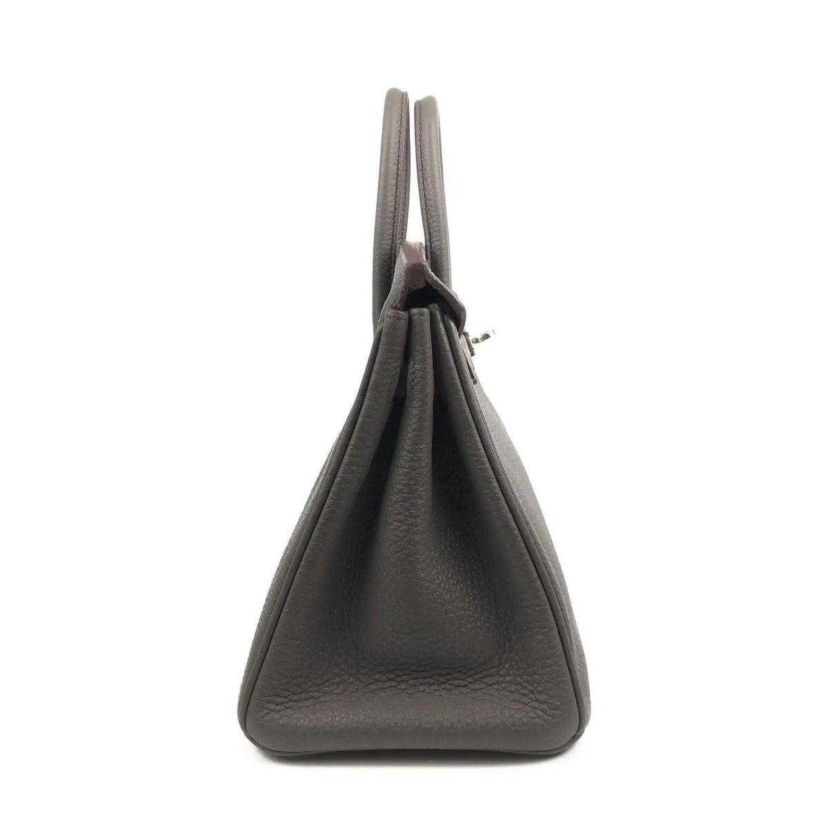 Pre-owned Rare HERMES Birkin 25 Etain Gray Togo Leather Bag - theREMODA