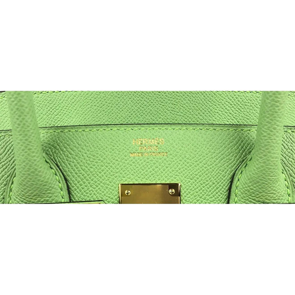 Pre-owned Rare HERMES Birkin 30 Vert Criquet Green Sellier Epsom Leather Bag - theREMODA