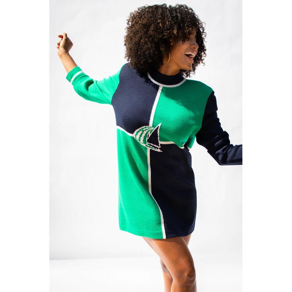 Pre-Owned ST. JOHN 1980's Knit Mini Sweater Dress |  M/L - theREMODA