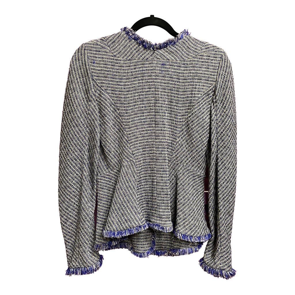 Pre-Owned THEYSKENS Blue Jacket with Fringe | US 8 - theREMODA