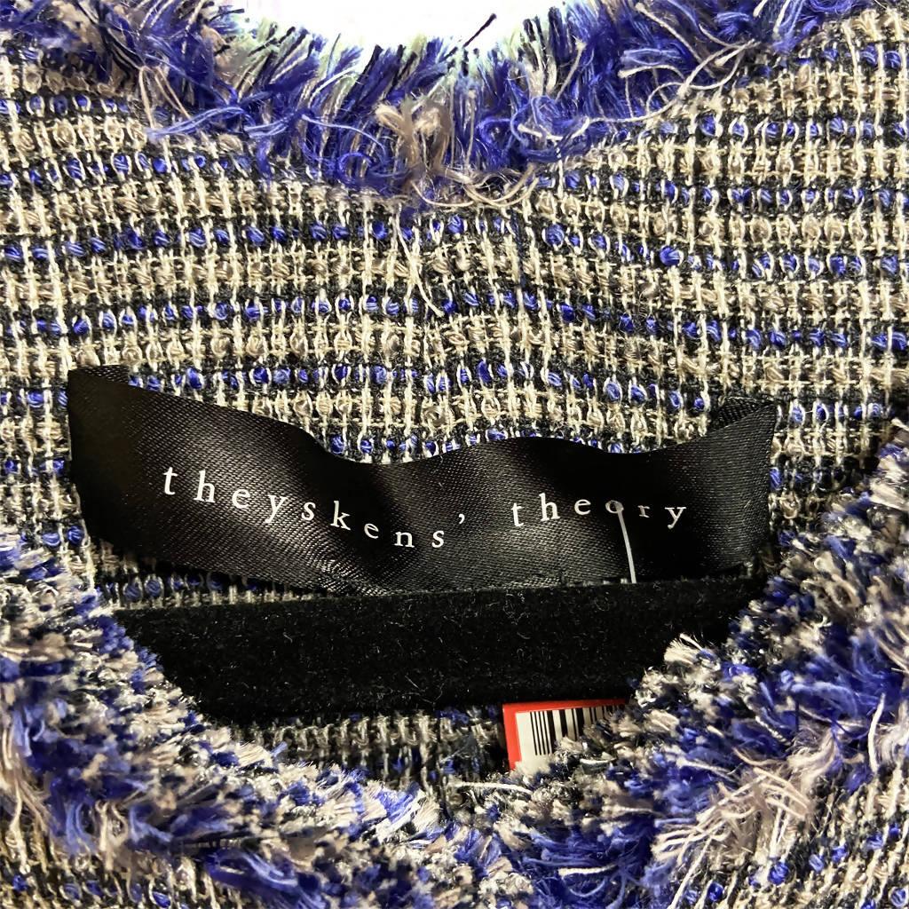 Pre-Owned THEYSKENS Blue Jacket with Fringe | US 8 - theREMODA