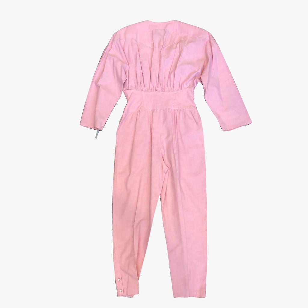 Pre-Owned THIERRY MUGLER Pink Cotton Jumpsuit | Size EU 36 - theREMODA