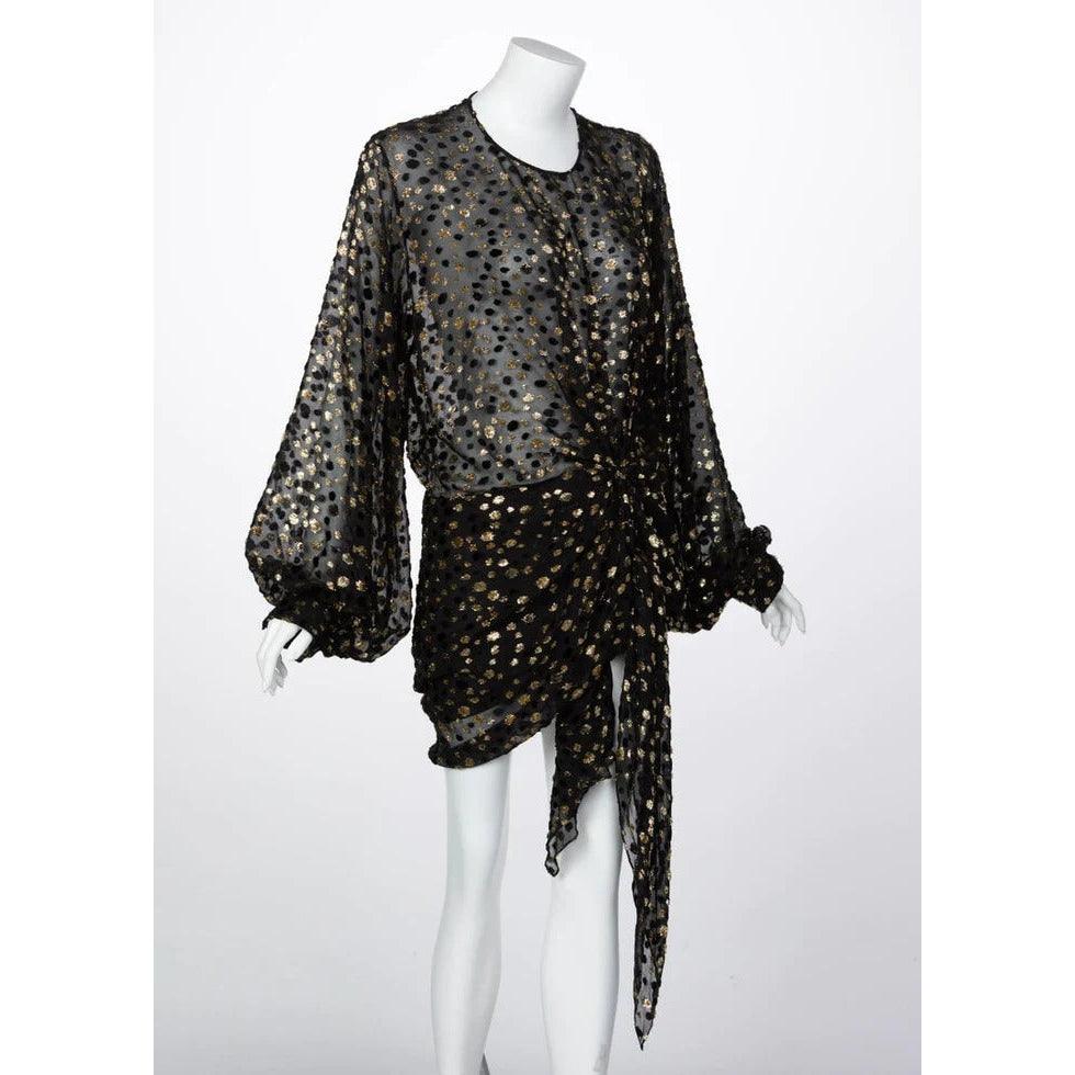 ワンピース Saint Laurent Abito Corto In Tulle Stretch SAINT LAURENT - Cut-out wool dress | Leam Roma - Luxury