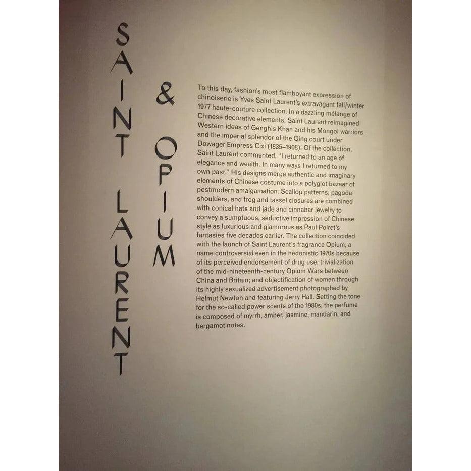 YVES SAINT LAURENT Vintage Opium Pendant & Gold Bead Black Tassel Necklace - theREMODA