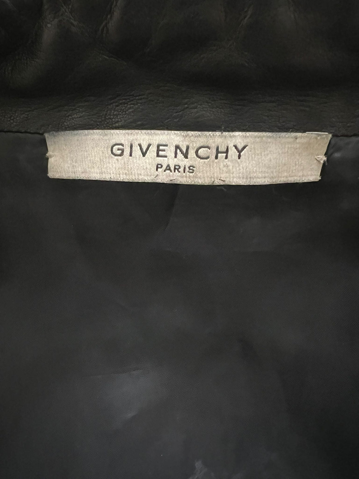 GIVENCHY Black Leather Jacket | Size 38 FR