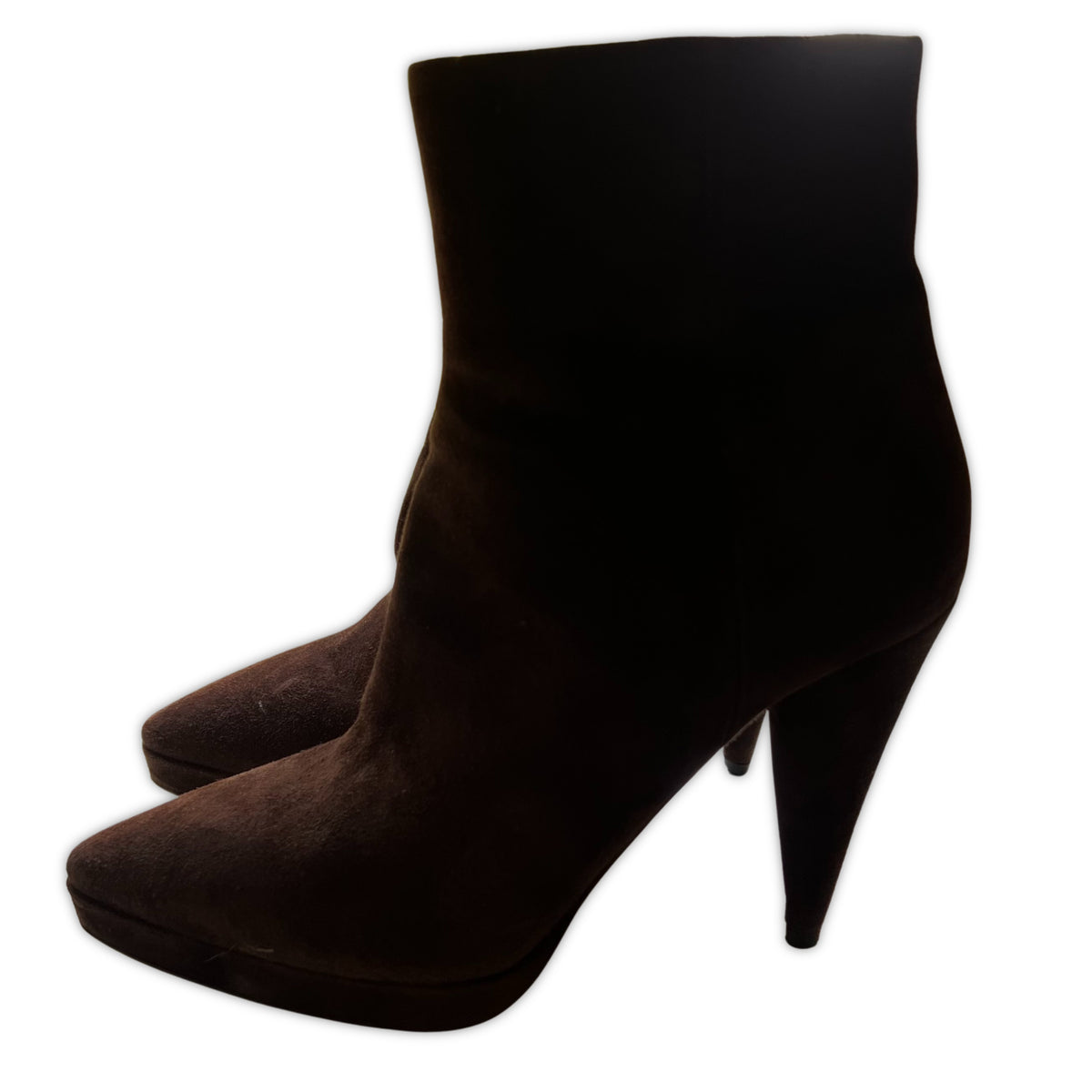 JIMMY CHOO Brown Suede Boots | Size 38.5