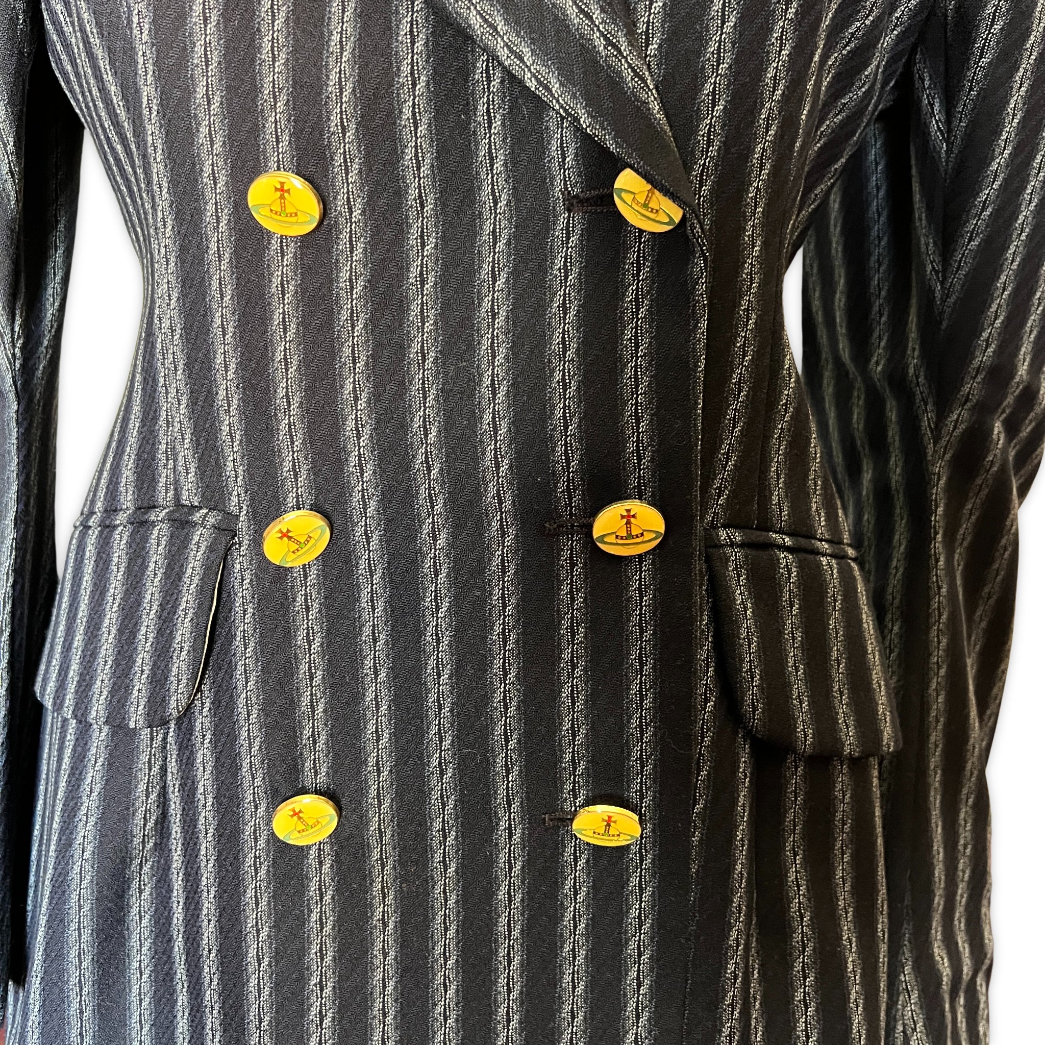 90s Vivienne Westwood Pencil Skirt with Orb Buttons