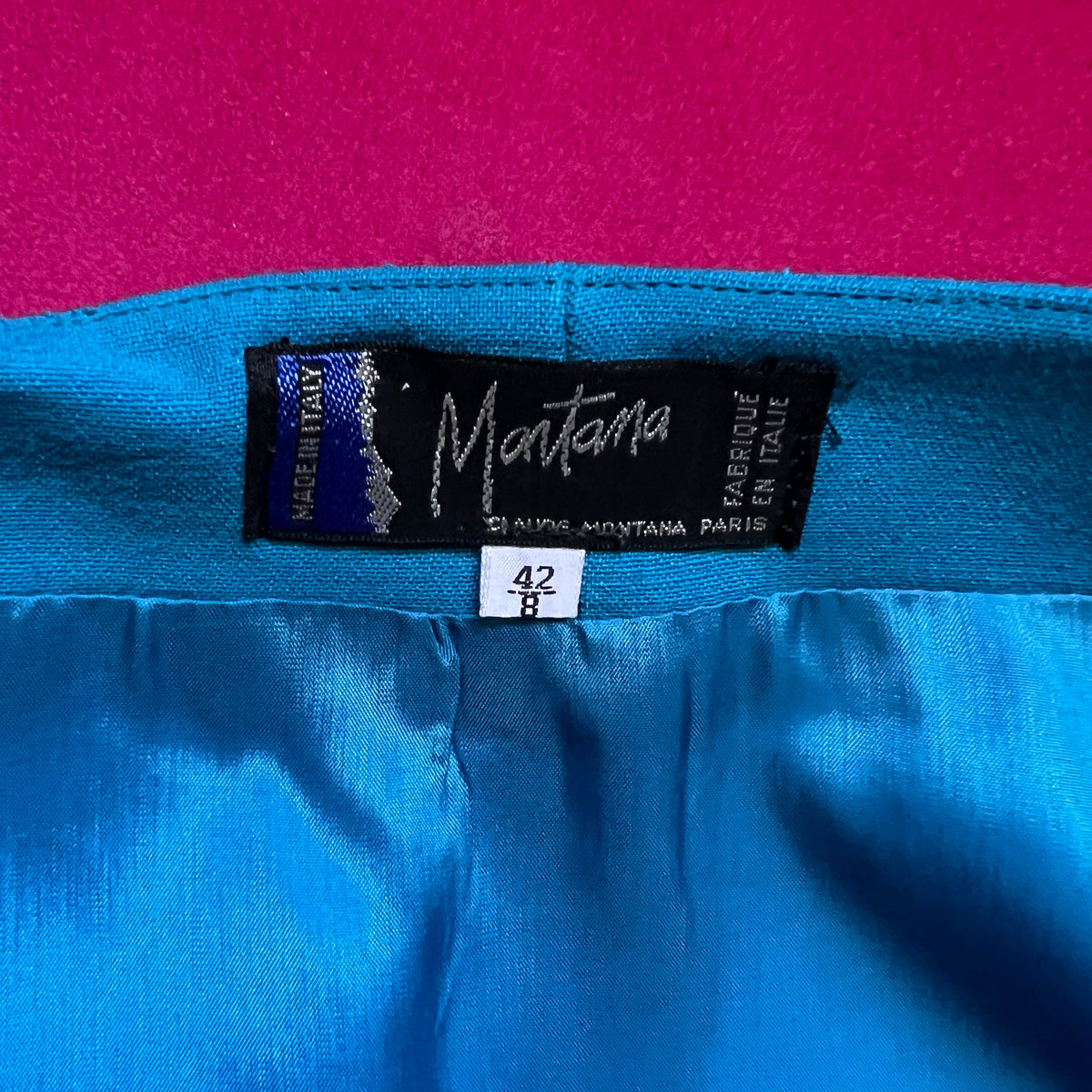 MONTANA Blue Skirt Suit | Size 42