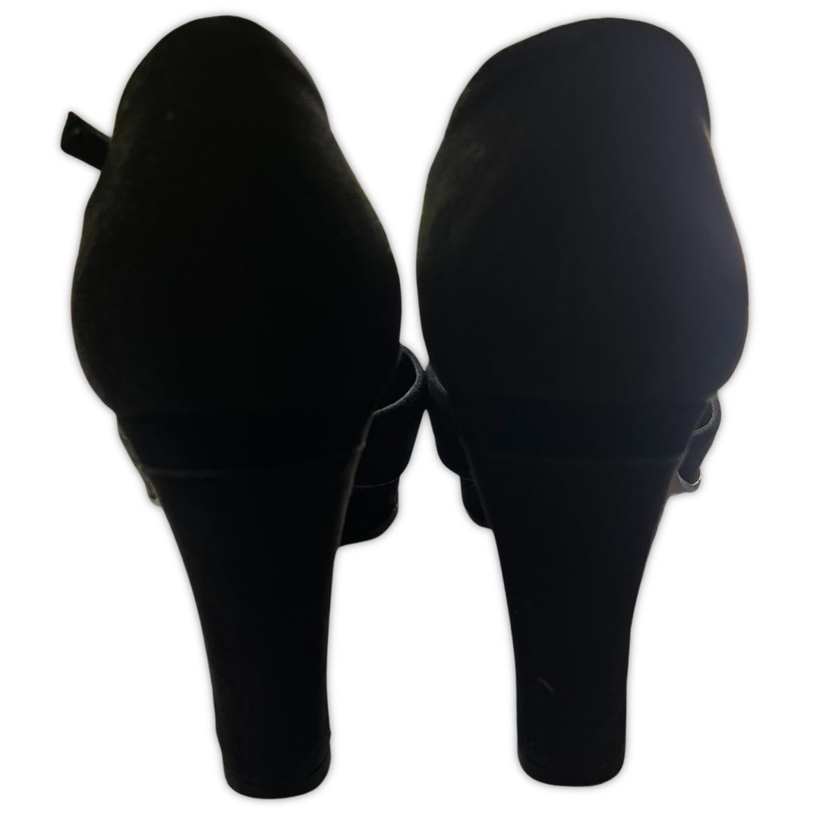 FENDI Black Velvet Buckle Pumps | Size 38.5