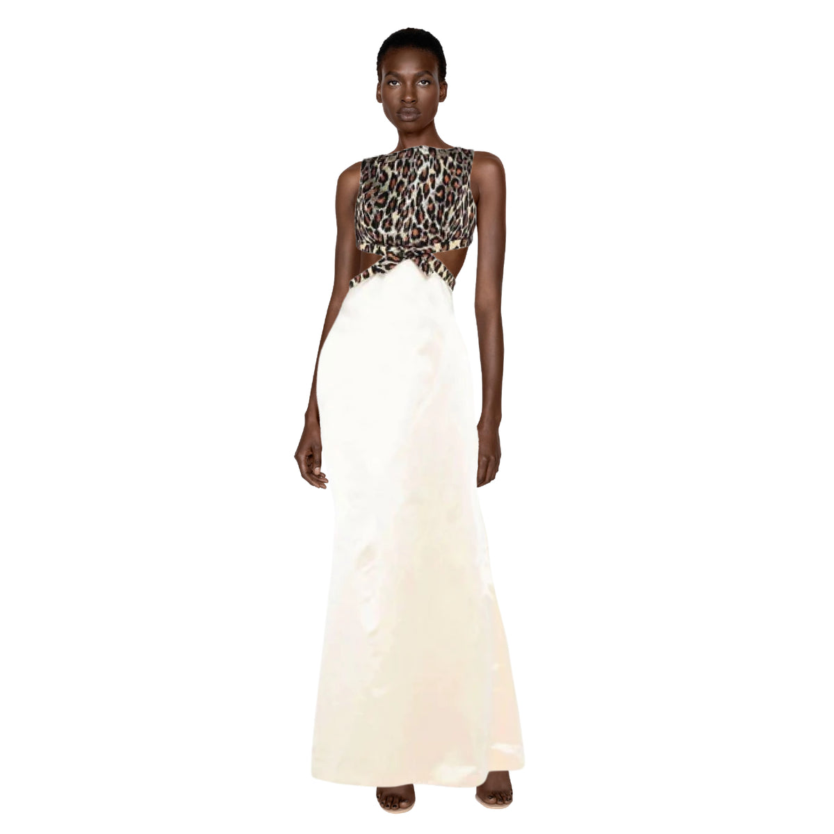 MIU MIU Ivory Silk Blend Evening Gown | Size US 2