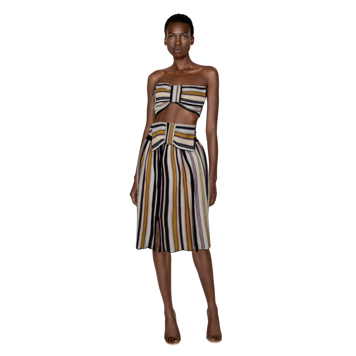 MISSONI Bow Bandeau Top and Matching Skirt Ensemble | XS/S