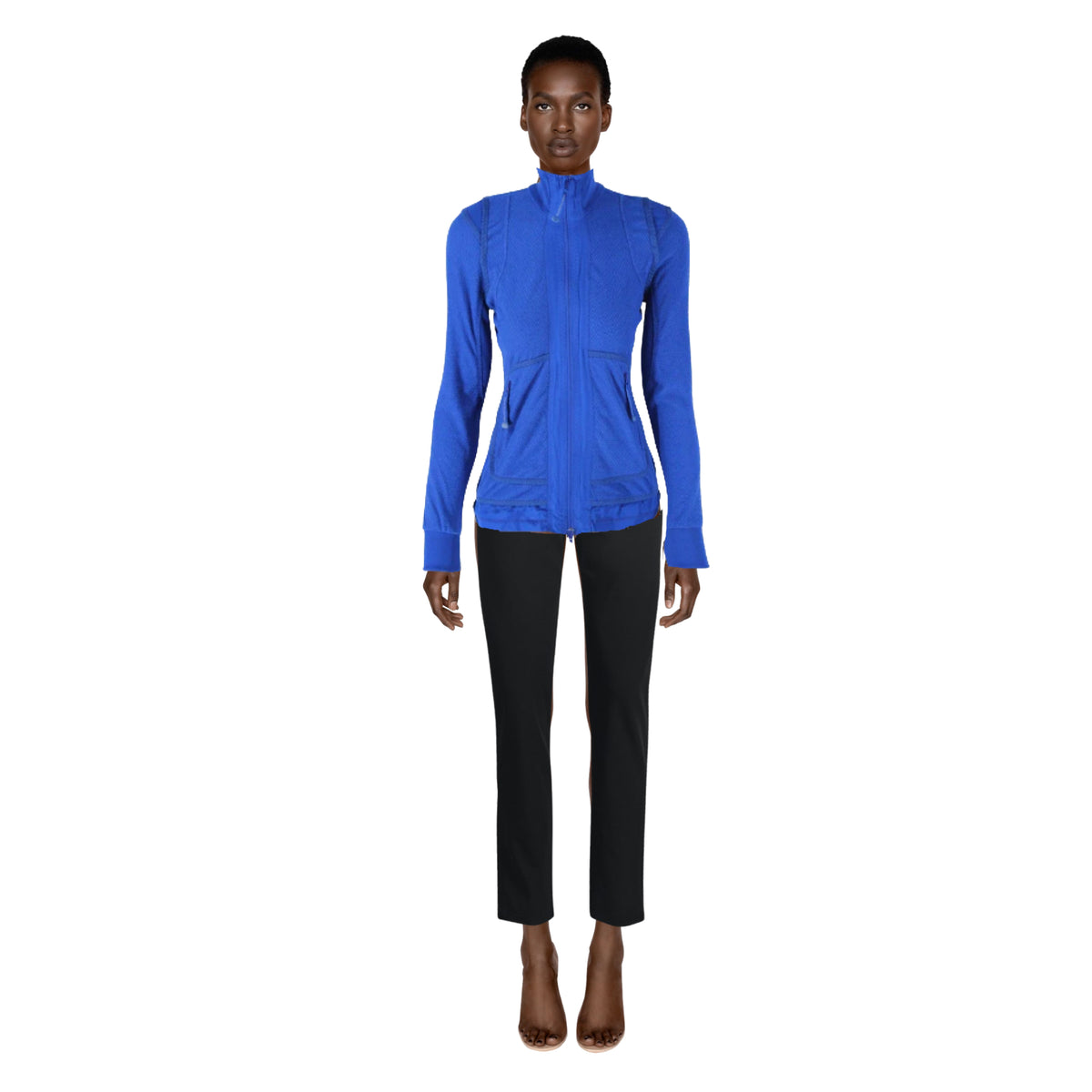 ADIDAS x STELLA MCCARTNEY Blue Zip Up Sweater | Size Small
