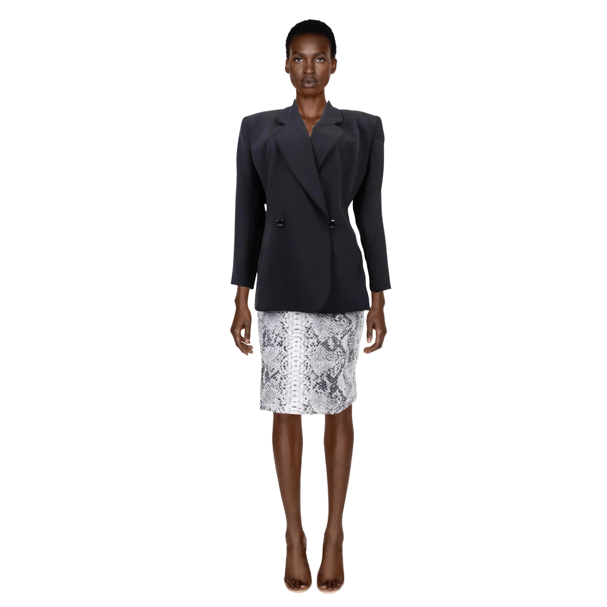 Snakeskin blazer skirt cheap