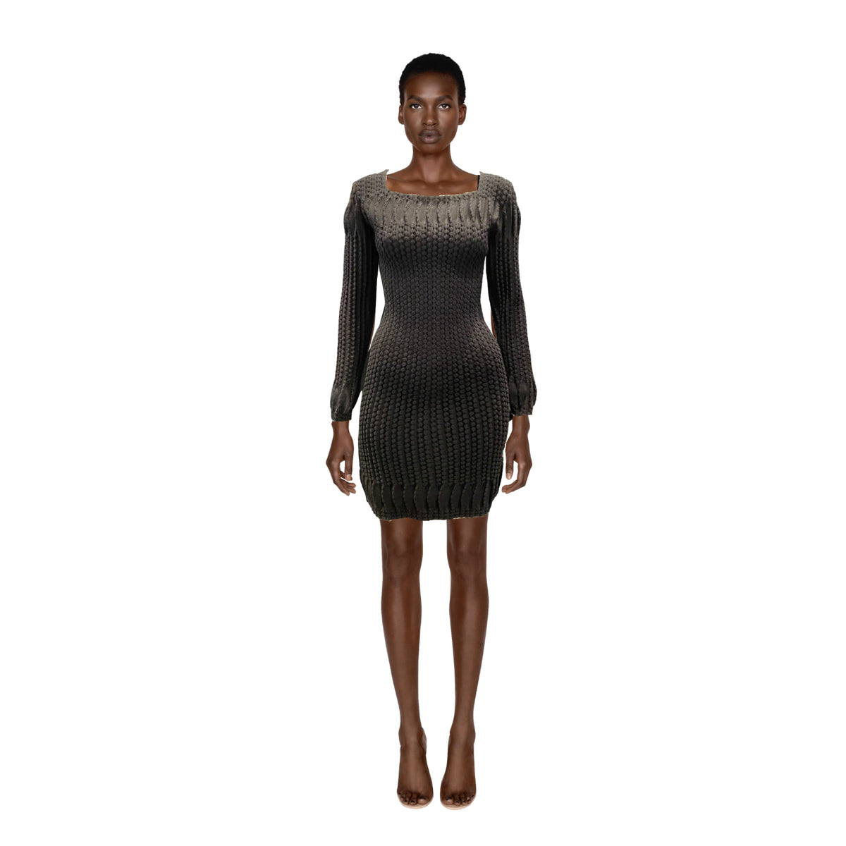 ALAIA Black Knitted Wool Dress | Size M
