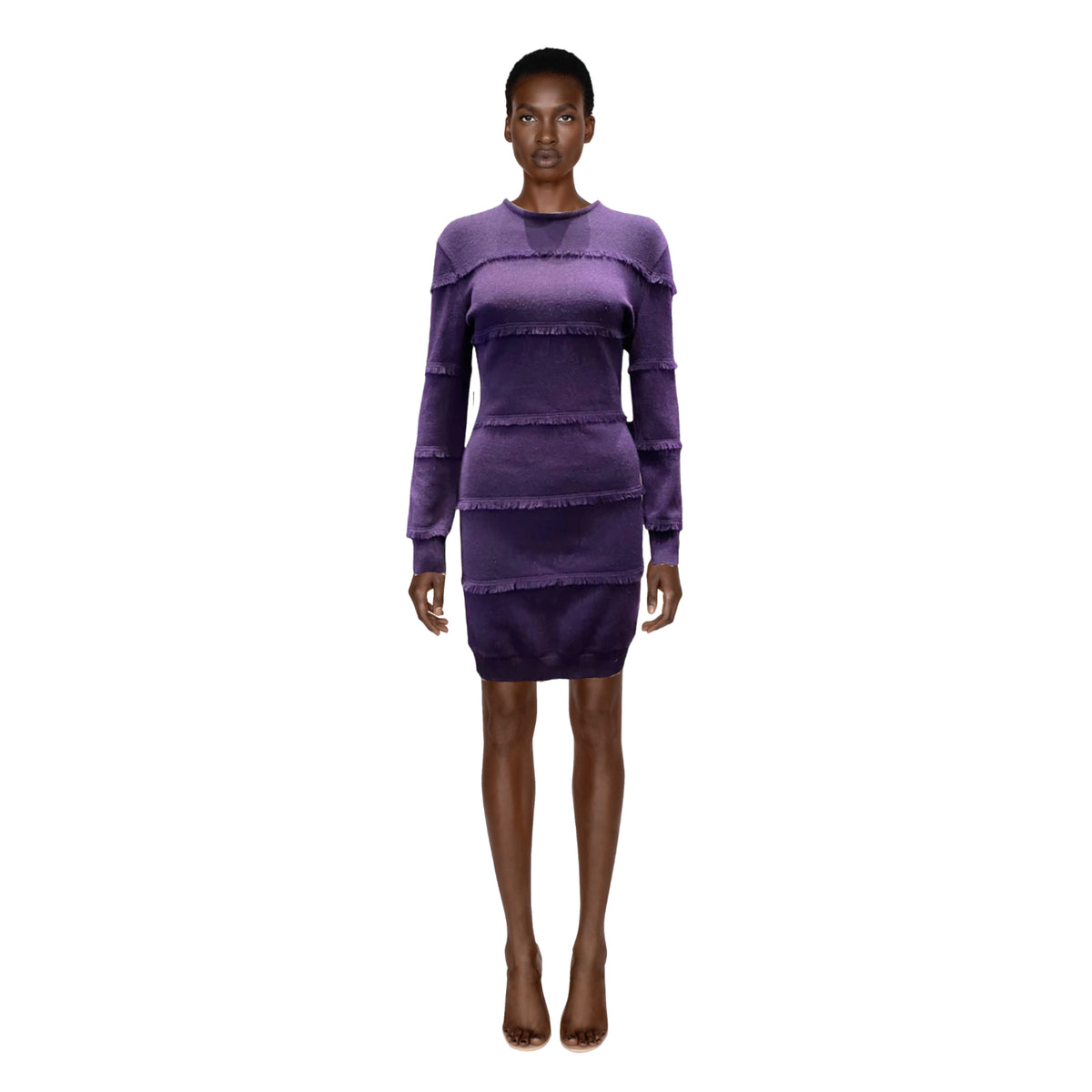 Gianni Versace Purple Wool Dress | M