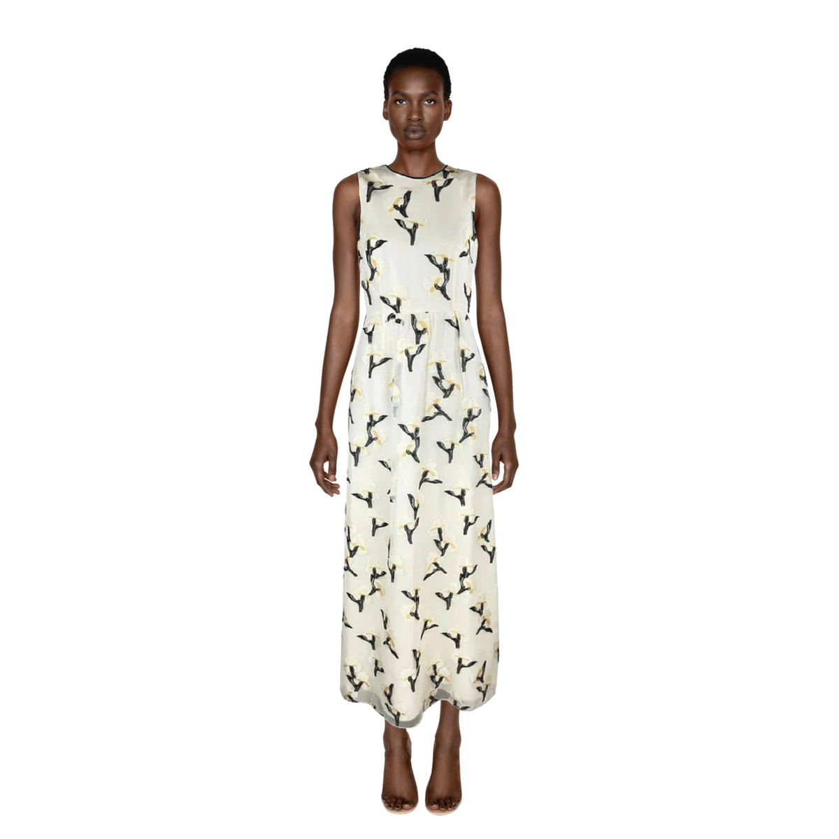 TORY BURCH Floral Embroidered Maxi Dress | Size US 0