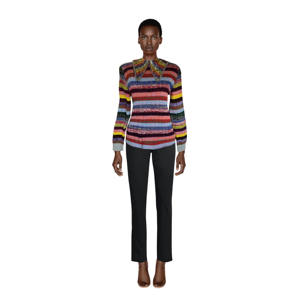GUCCI Multicolored Knit Sweater | Size XS