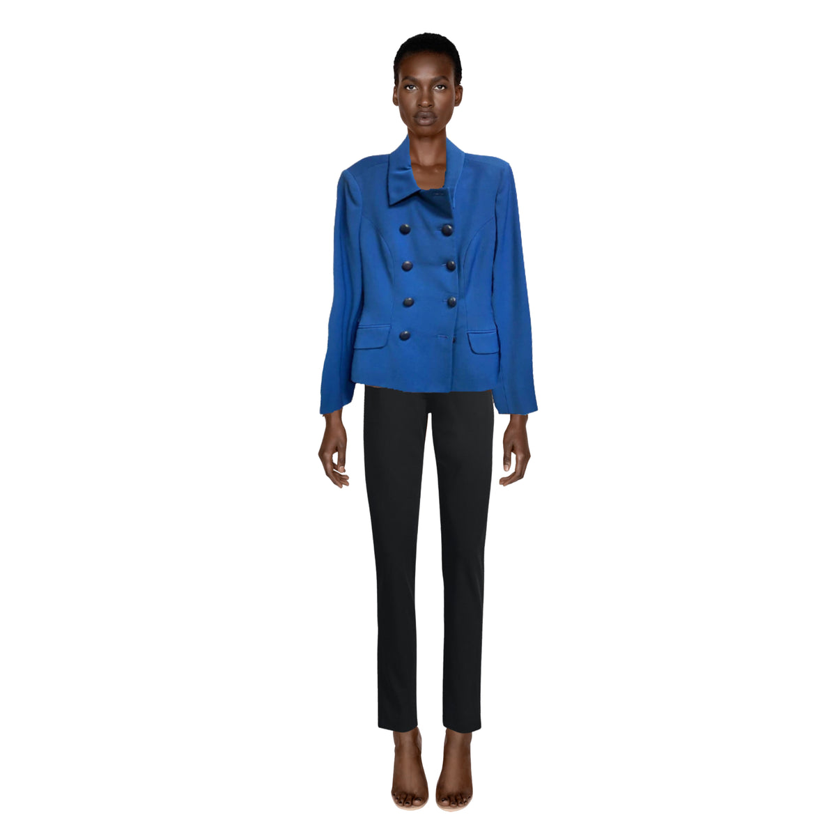 VERSACE Blue Wool Suit | Size 26