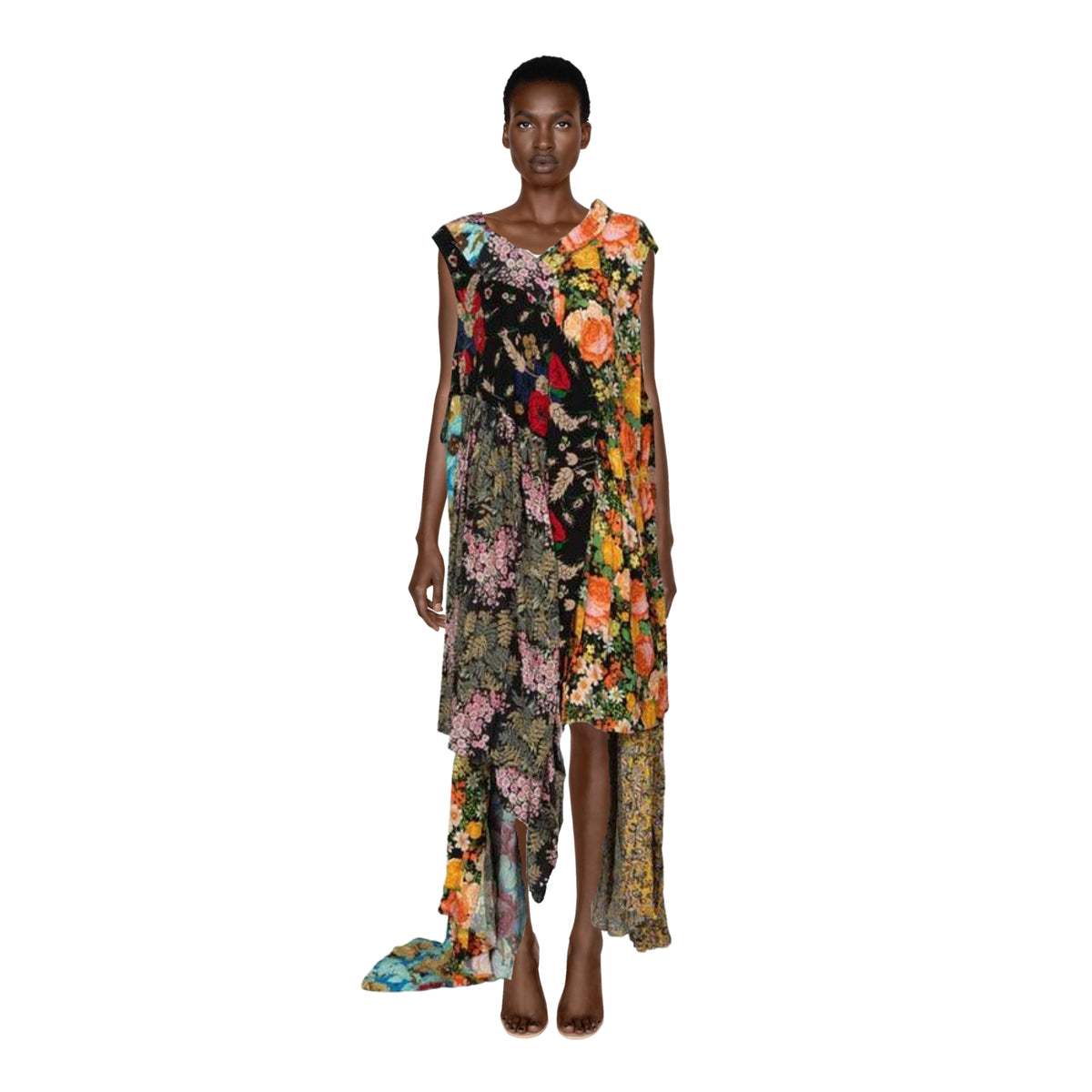 BALENCIAGA Runway Floral Print Gown Look #30, Fall 2016 | 36