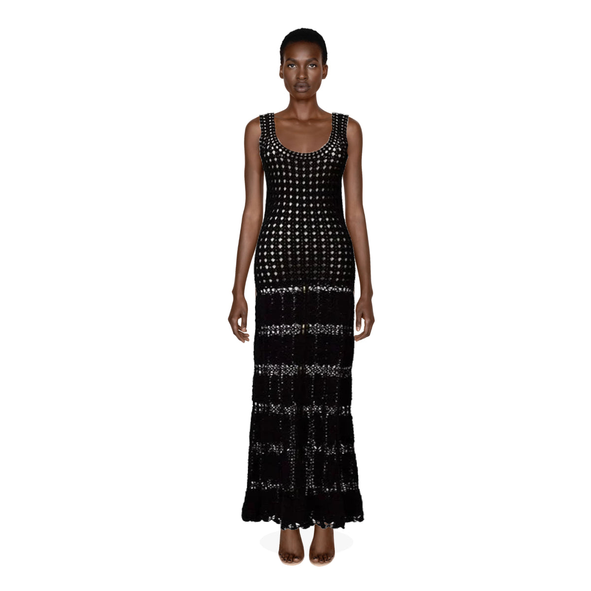 Maison Irfe Black Knitted Dress | US 2