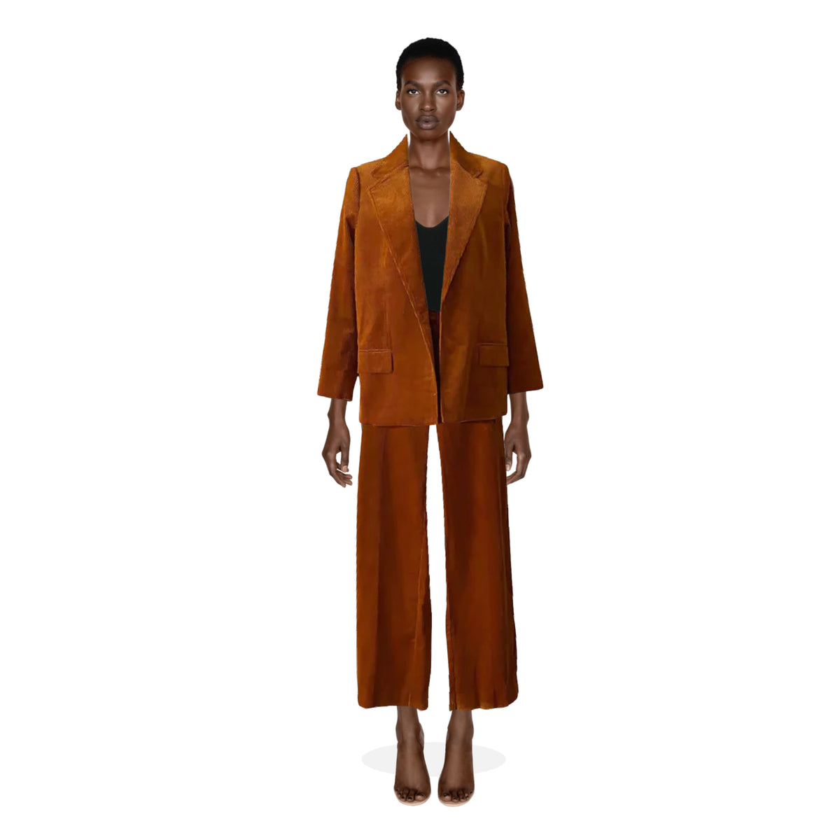 MNG Limited Organic Cotton Rust Corduroy Suit | US 2