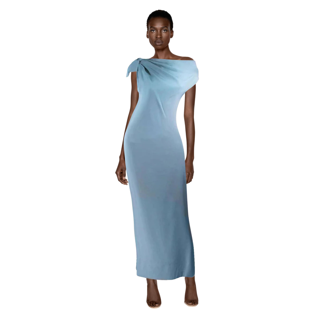 CHRISTIAN DIOR HAUTRE COUTURE Aqua Draped Gown| Size 0/2