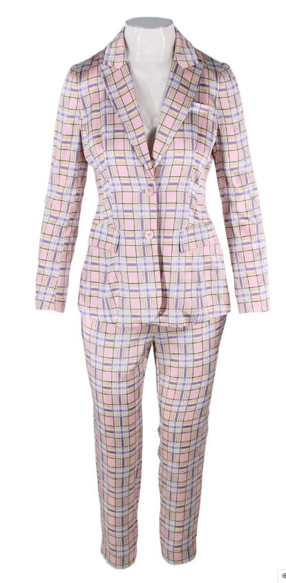Left Fig Checkered Suit | 4