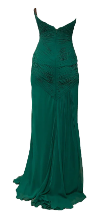 MARK ZUNINO Emerald Evening Dress | Size XS