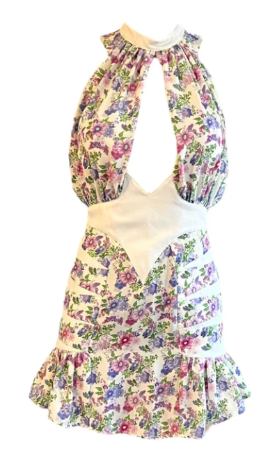 PACO ROBANNE Mini Flower Dress | Size 34