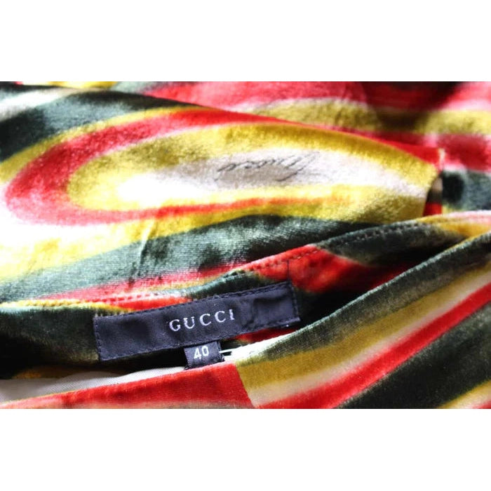 Pre-Owned Gucci 1990s by Tom Ford Runway Silk Velvet Pants - theREMODA