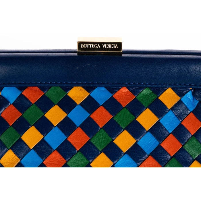 Bottega Veneta Vintage Intrecciato Multicolor Woven Leather
