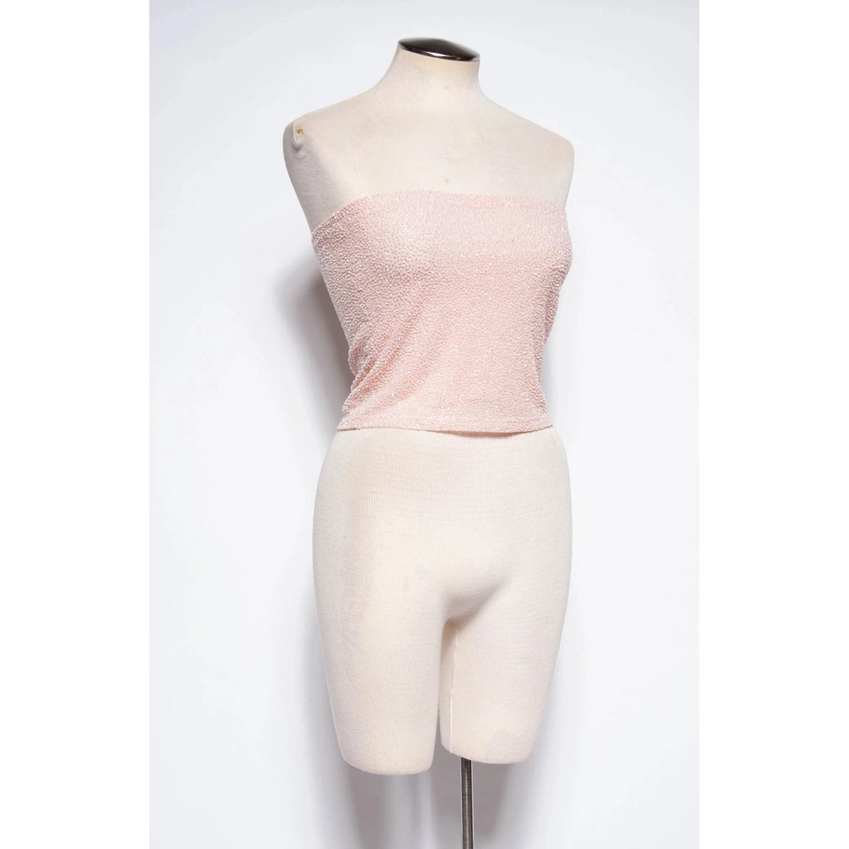 KRIZIA 90s/00 Pink Beaded Tube Top W Tags | S/M - theREMODA