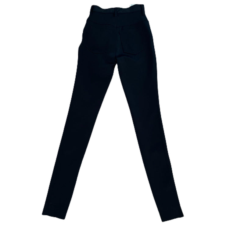 MAISON MARGIELA Black High Waisted Skinny Pants with Ankle Zipper | Size 38 - theREMODA