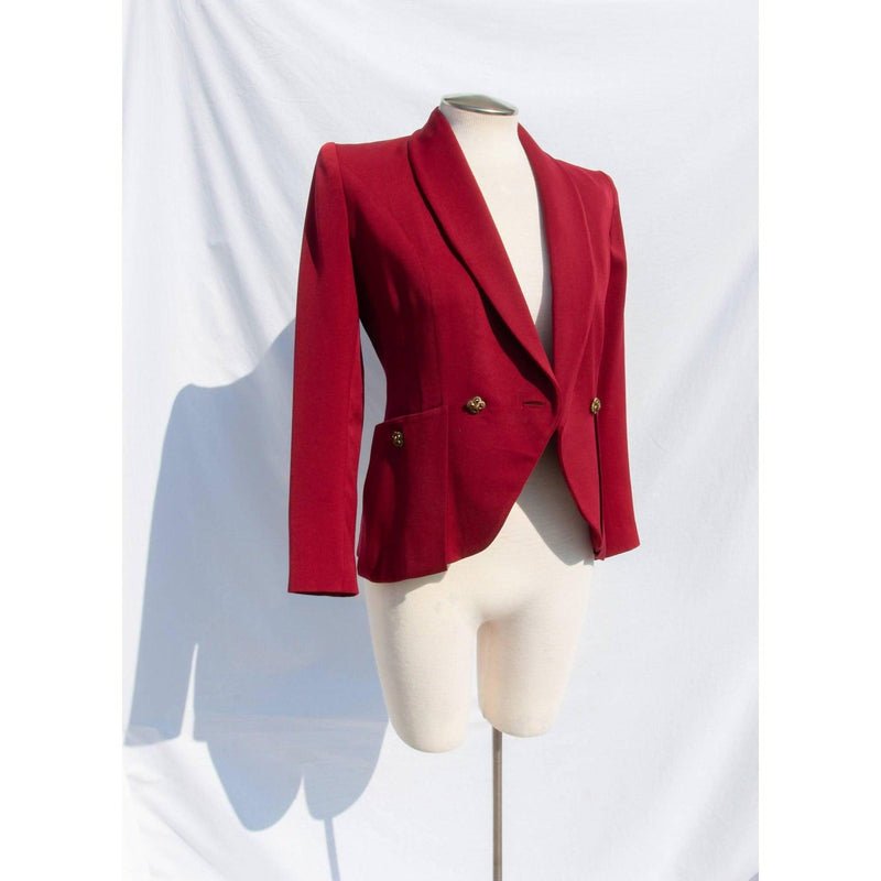 NOBILITY JRS 1940's Maroon Red Jacket | Size S-M - theREMODA