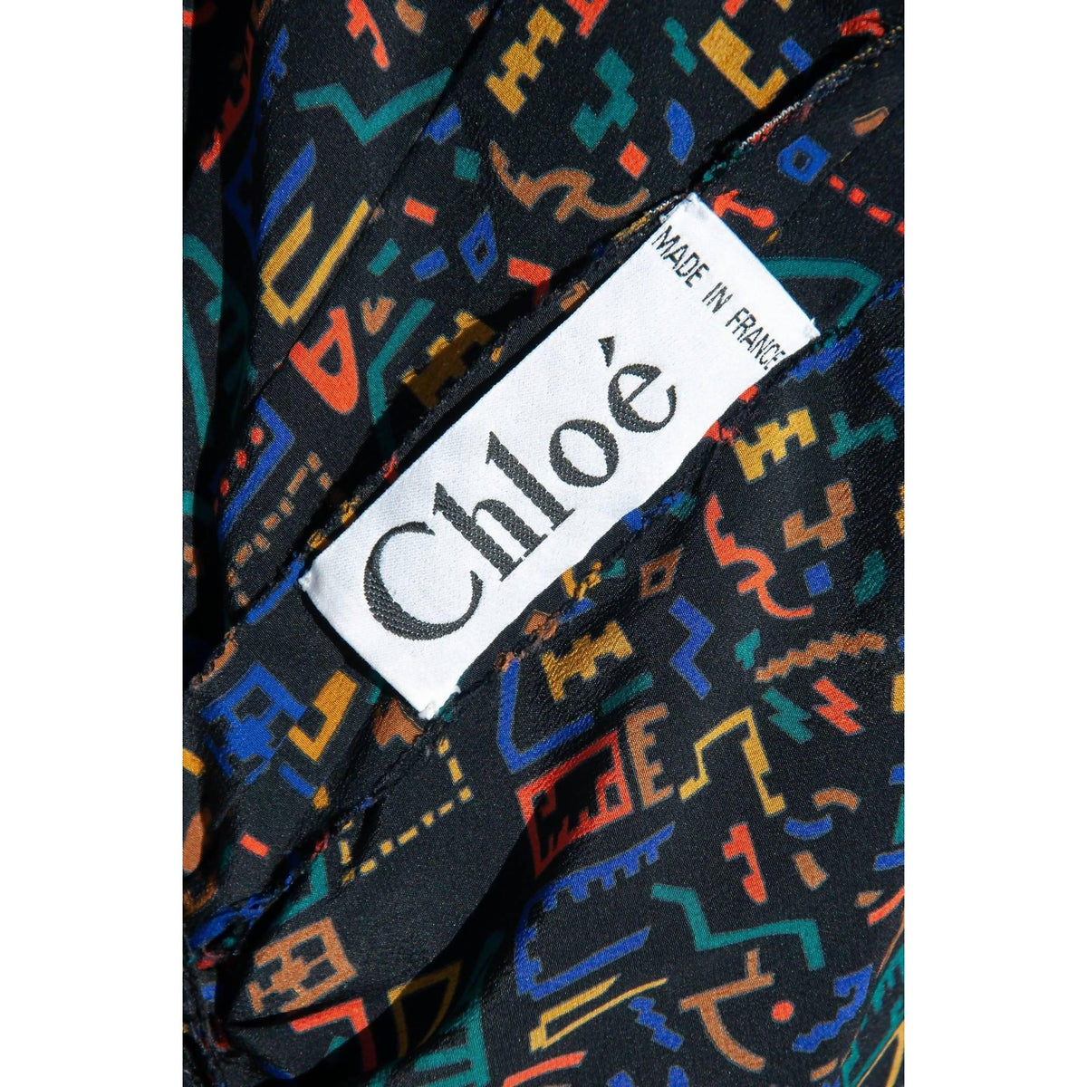 Pre-loved CHLOÉ Vintage Multicolored Patterned Dress | Size M - theREMODA
